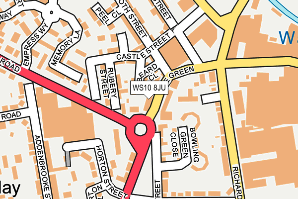 WS10 8JU map - OS OpenMap – Local (Ordnance Survey)