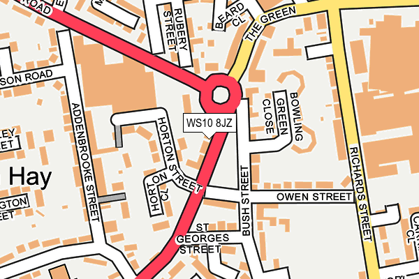 WS10 8JZ map - OS OpenMap – Local (Ordnance Survey)