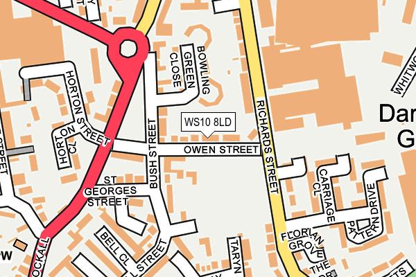 WS10 8LD map - OS OpenMap – Local (Ordnance Survey)