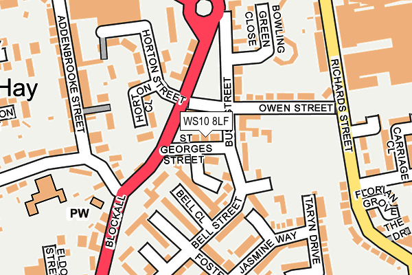 WS10 8LF map - OS OpenMap – Local (Ordnance Survey)