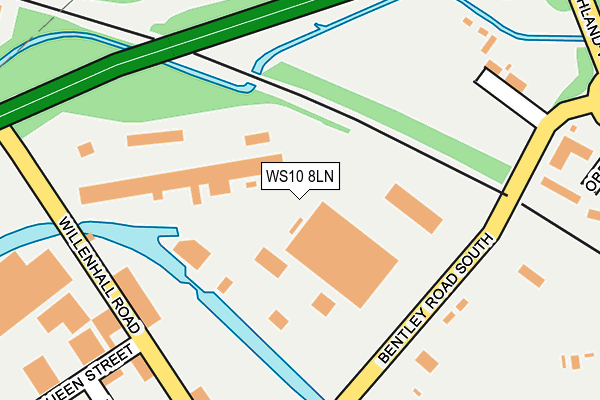 WS10 8LN map - OS OpenMap – Local (Ordnance Survey)