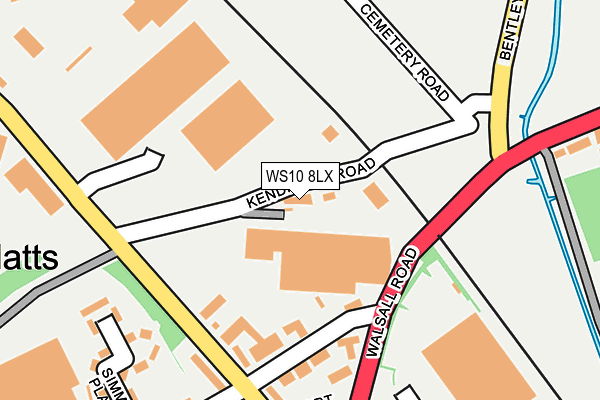 WS10 8LX map - OS OpenMap – Local (Ordnance Survey)
