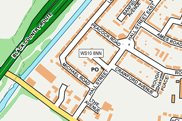 WS10 8NN map - OS OpenMap – Local (Ordnance Survey)