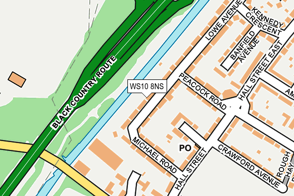 WS10 8NS map - OS OpenMap – Local (Ordnance Survey)