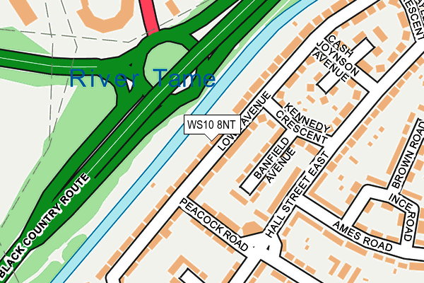 WS10 8NT map - OS OpenMap – Local (Ordnance Survey)