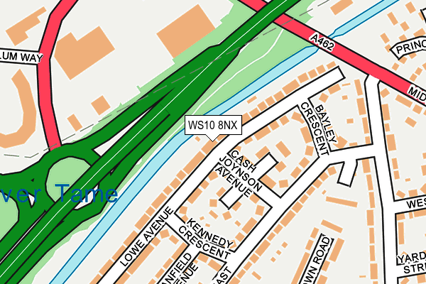 WS10 8NX map - OS OpenMap – Local (Ordnance Survey)