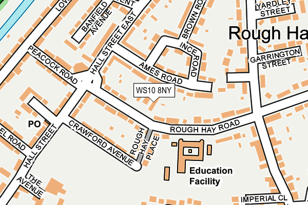 WS10 8NY map - OS OpenMap – Local (Ordnance Survey)