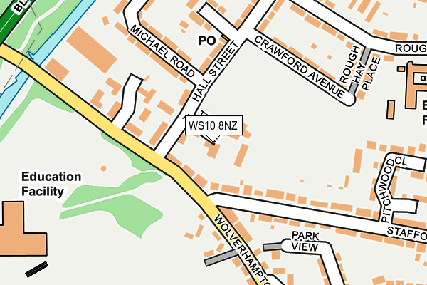 WS10 8NZ map - OS OpenMap – Local (Ordnance Survey)