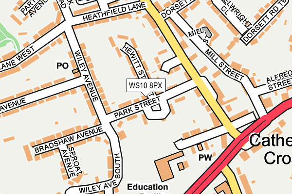 WS10 8PX map - OS OpenMap – Local (Ordnance Survey)