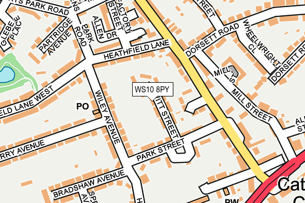 WS10 8PY map - OS OpenMap – Local (Ordnance Survey)