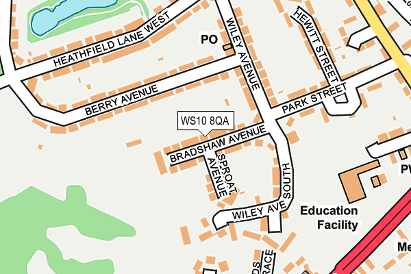 WS10 8QA map - OS OpenMap – Local (Ordnance Survey)