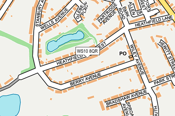 WS10 8QR map - OS OpenMap – Local (Ordnance Survey)
