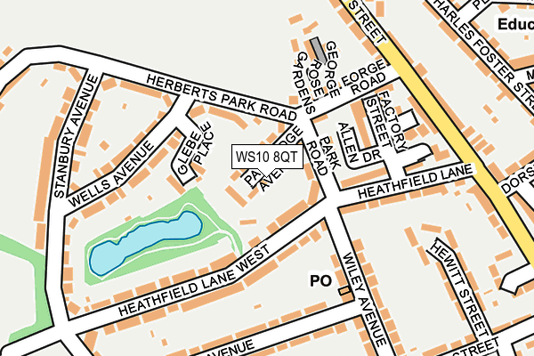 WS10 8QT map - OS OpenMap – Local (Ordnance Survey)