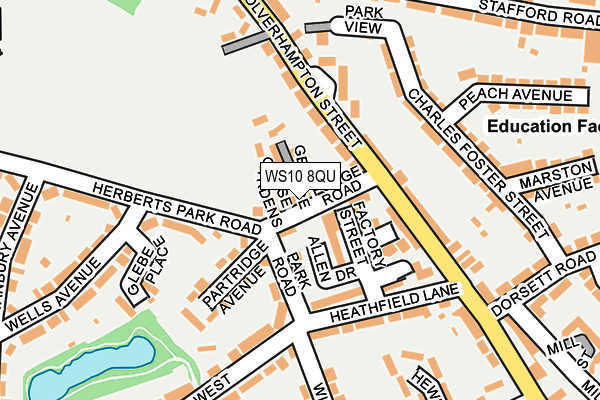 WS10 8QU map - OS OpenMap – Local (Ordnance Survey)