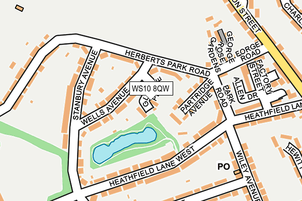 WS10 8QW map - OS OpenMap – Local (Ordnance Survey)