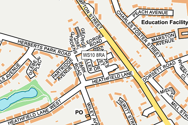 WS10 8RA map - OS OpenMap – Local (Ordnance Survey)