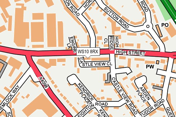 WS10 8RX map - OS OpenMap – Local (Ordnance Survey)