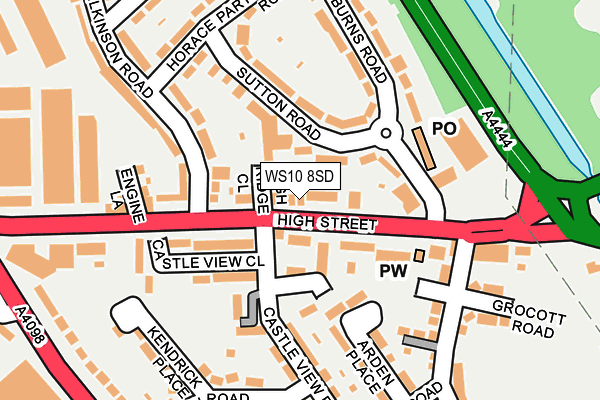 WS10 8SD map - OS OpenMap – Local (Ordnance Survey)