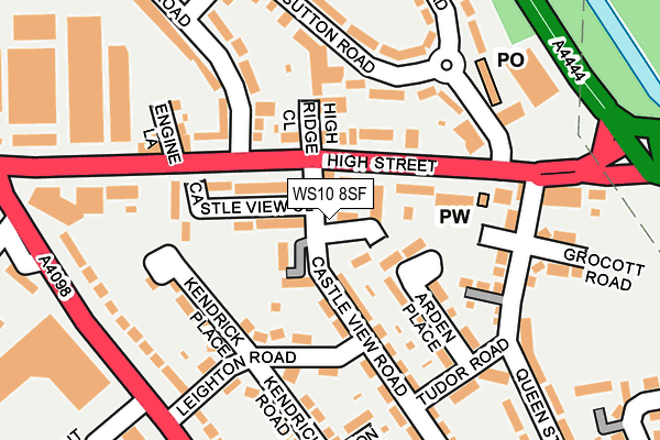WS10 8SF map - OS OpenMap – Local (Ordnance Survey)