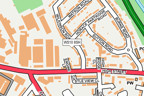 WS10 8SH map - OS OpenMap – Local (Ordnance Survey)