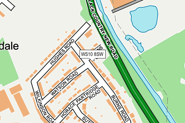 WS10 8SW map - OS OpenMap – Local (Ordnance Survey)