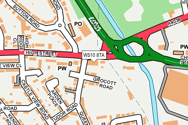 WS10 8TA map - OS OpenMap – Local (Ordnance Survey)