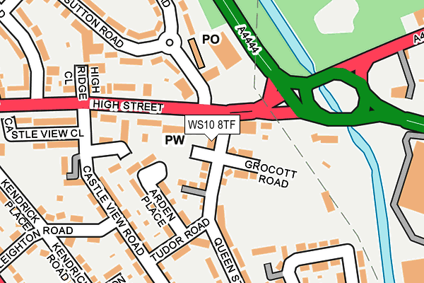 WS10 8TF map - OS OpenMap – Local (Ordnance Survey)