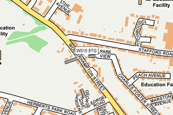 WS10 8TG map - OS OpenMap – Local (Ordnance Survey)