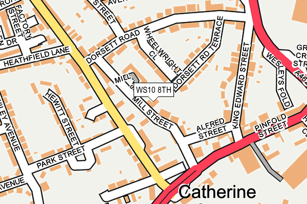 Map of WESTMORE SPORTS MANAGEMENT LTD at local scale