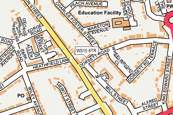 WS10 8TR map - OS OpenMap – Local (Ordnance Survey)