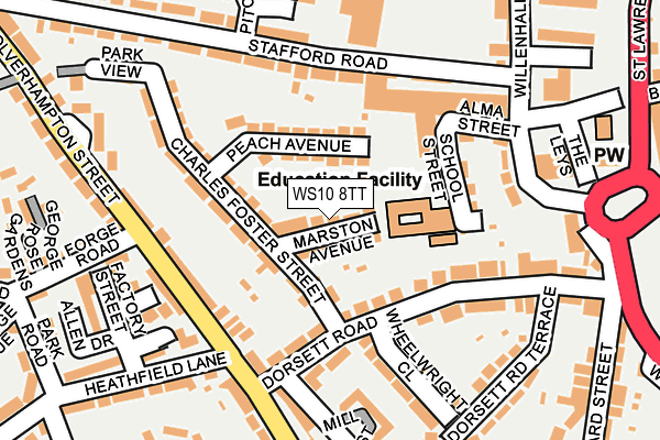 WS10 8TT map - OS OpenMap – Local (Ordnance Survey)