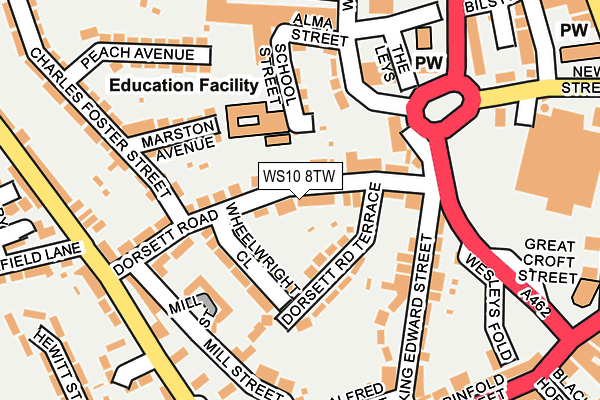 WS10 8TW map - OS OpenMap – Local (Ordnance Survey)