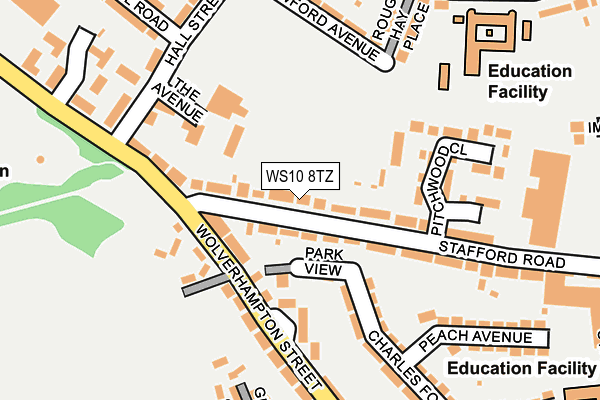 WS10 8TZ map - OS OpenMap – Local (Ordnance Survey)