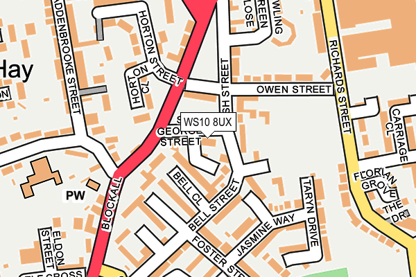 WS10 8UX map - OS OpenMap – Local (Ordnance Survey)