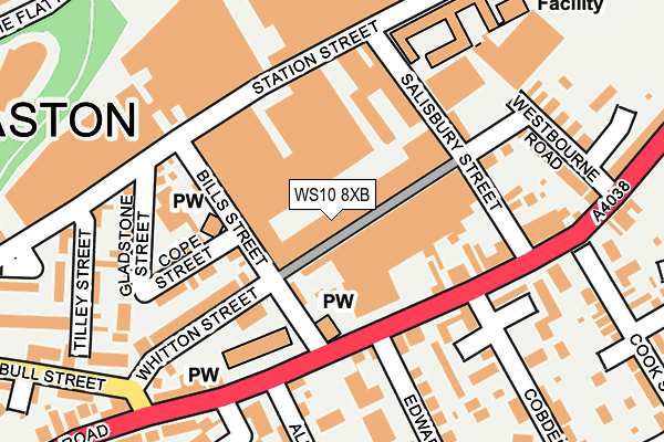 WS10 8XB map - OS OpenMap – Local (Ordnance Survey)