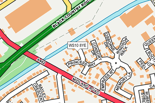 WS10 8YE map - OS OpenMap – Local (Ordnance Survey)