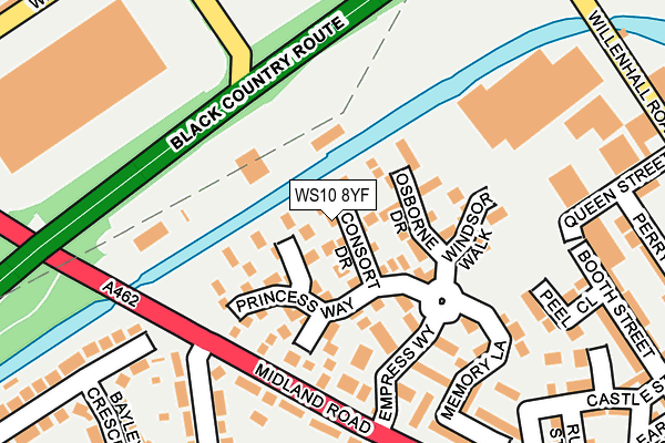 WS10 8YF map - OS OpenMap – Local (Ordnance Survey)