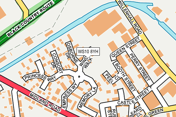WS10 8YH map - OS OpenMap – Local (Ordnance Survey)