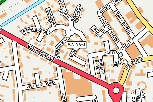 WS10 8YJ map - OS OpenMap – Local (Ordnance Survey)
