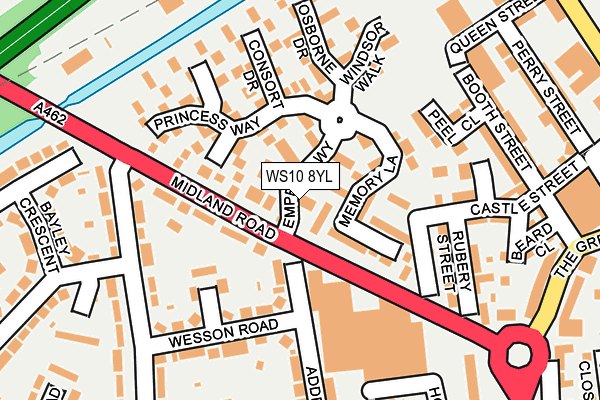 WS10 8YL map - OS OpenMap – Local (Ordnance Survey)
