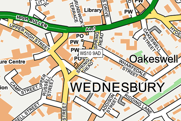 WS10 9AD map - OS OpenMap – Local (Ordnance Survey)