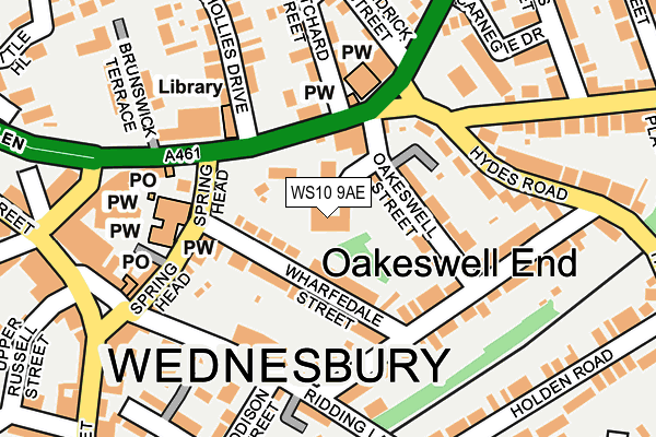 WS10 9AE map - OS OpenMap – Local (Ordnance Survey)
