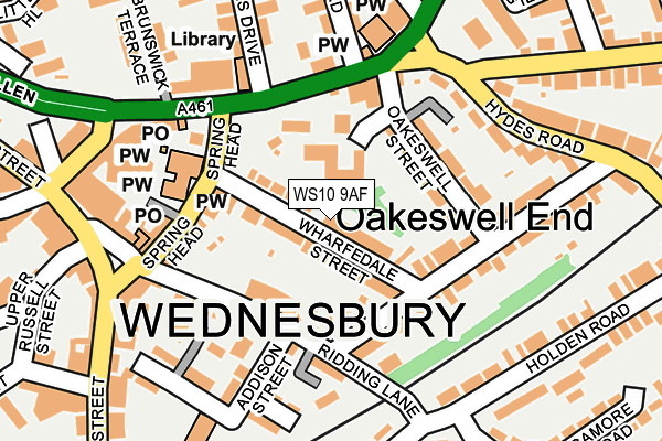 WS10 9AF map - OS OpenMap – Local (Ordnance Survey)