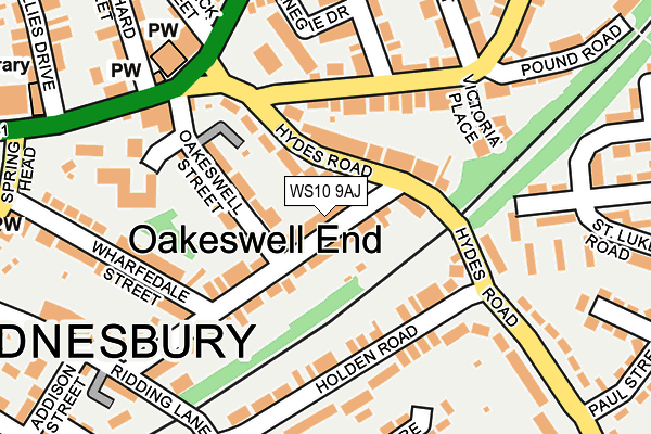 WS10 9AJ map - OS OpenMap – Local (Ordnance Survey)