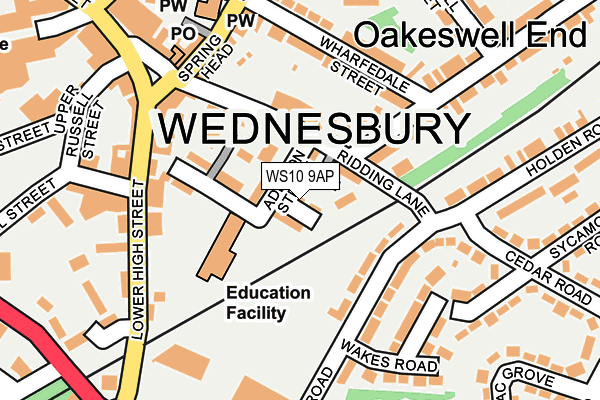 WS10 9AP map - OS OpenMap – Local (Ordnance Survey)