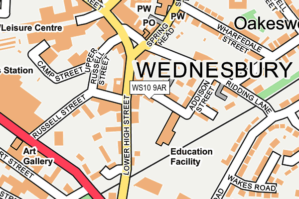 WS10 9AR map - OS OpenMap – Local (Ordnance Survey)
