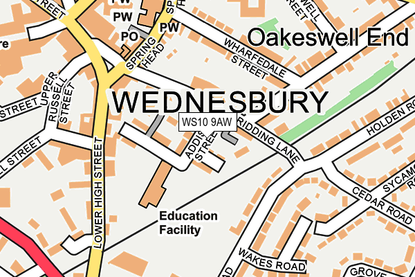 WS10 9AW map - OS OpenMap – Local (Ordnance Survey)