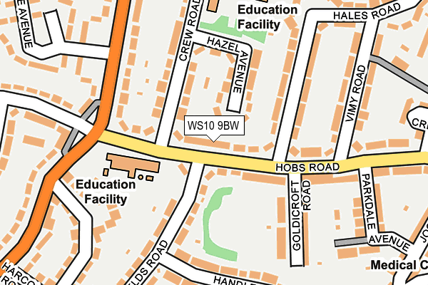 WS10 9BW map - OS OpenMap – Local (Ordnance Survey)