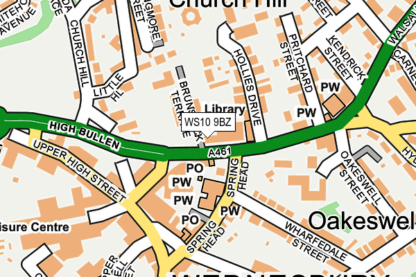 Map of WILLENHALL TRUCK PARKING LIMITED at local scale