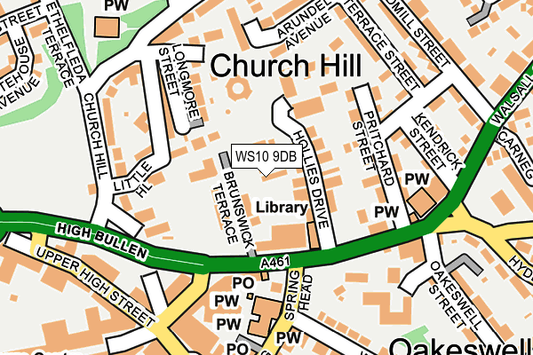 WS10 9DB map - OS OpenMap – Local (Ordnance Survey)